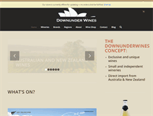 Tablet Screenshot of downunderwines.dk